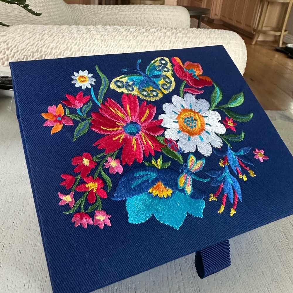 Brighton French Garden Jewelry Box in Blue